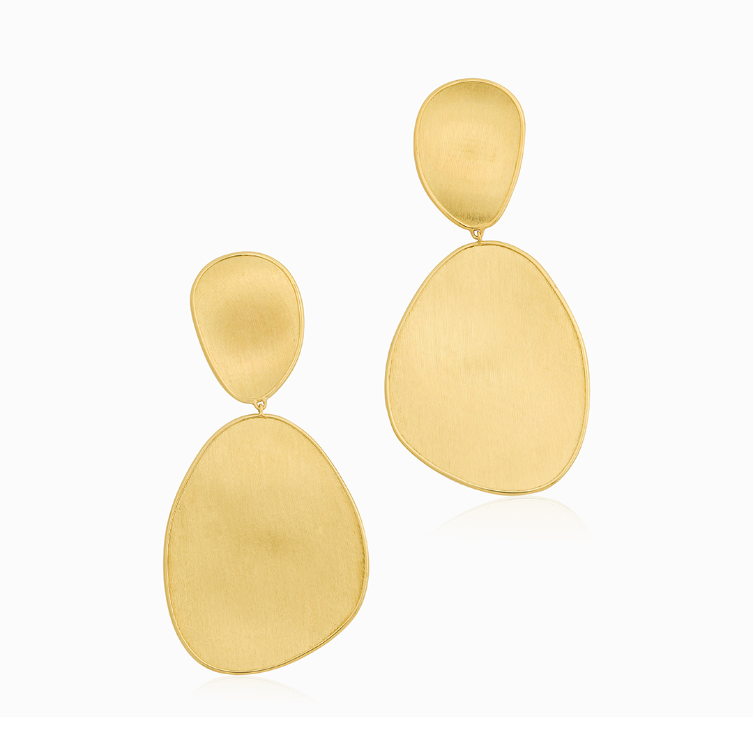 Marco Bicego 18K Yellow Gold Lunaria Collection Earrings itemprop=