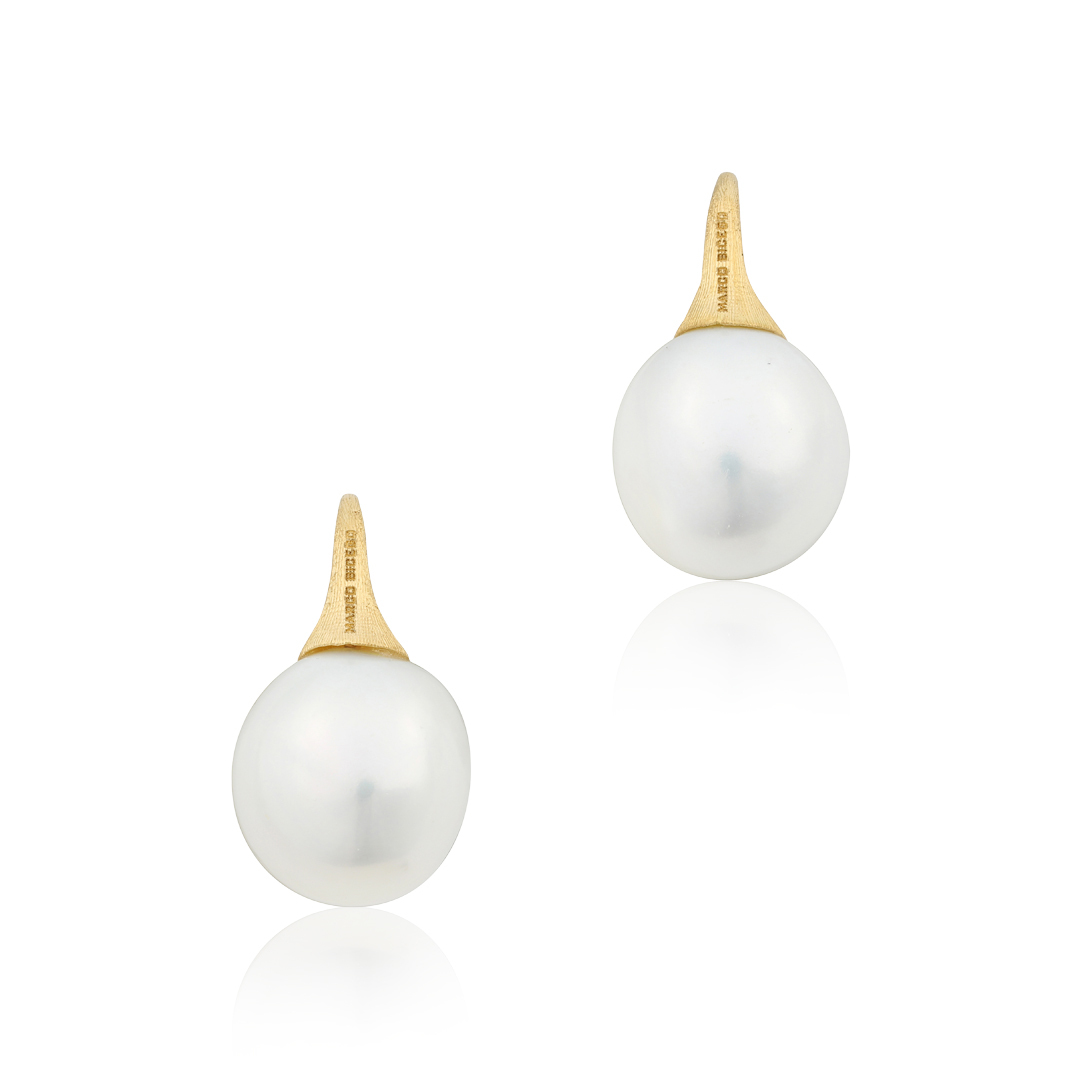 18K Yellow Gold Africa Collection Pearl Earrings - OB1653-A PL01 Y