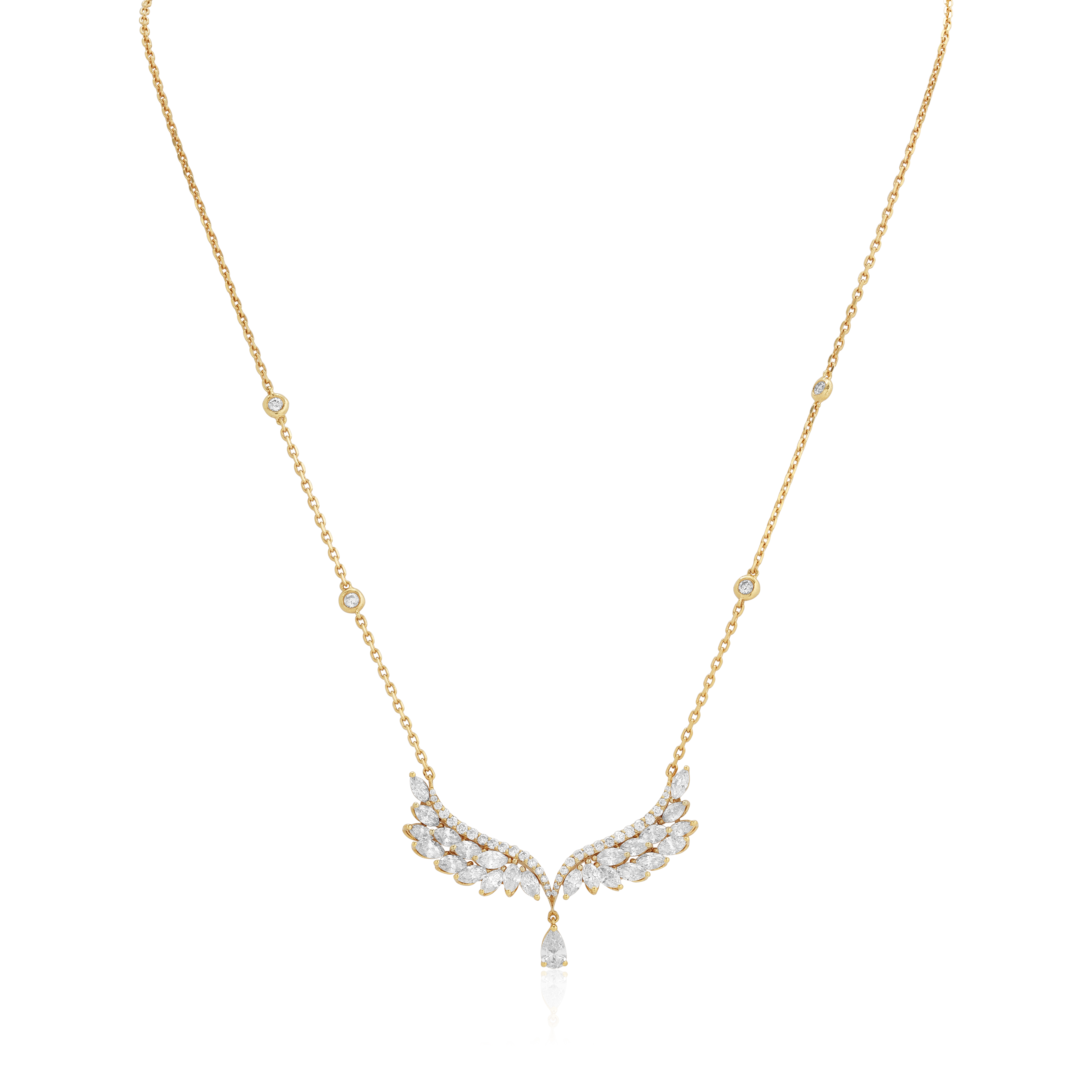Yvan Tufenkjian 18k Yellow Gold and Diamond Pendant Necklace itemprop=