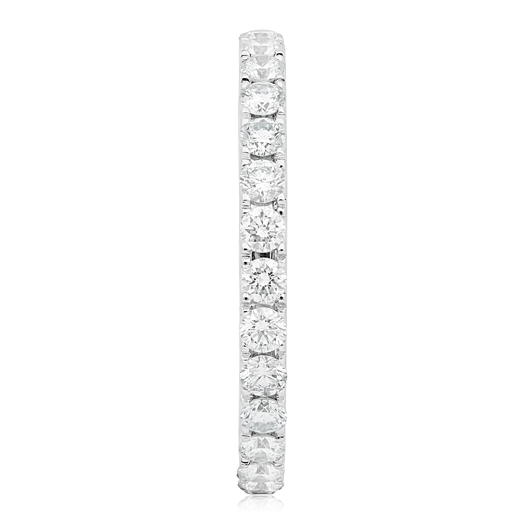 Henri Daussi White Gold Diamond Band