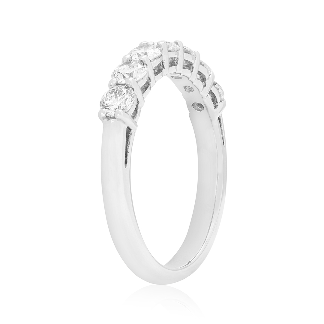 TIVOL Platinum and Diamond Band Ring