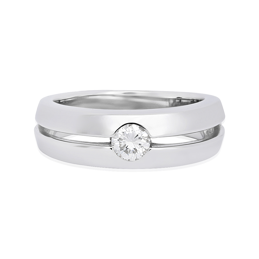 14K White Gold Men
