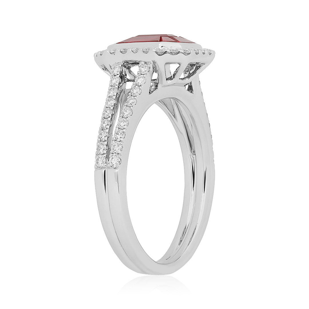 Tivol Ruby and Diamond Ring