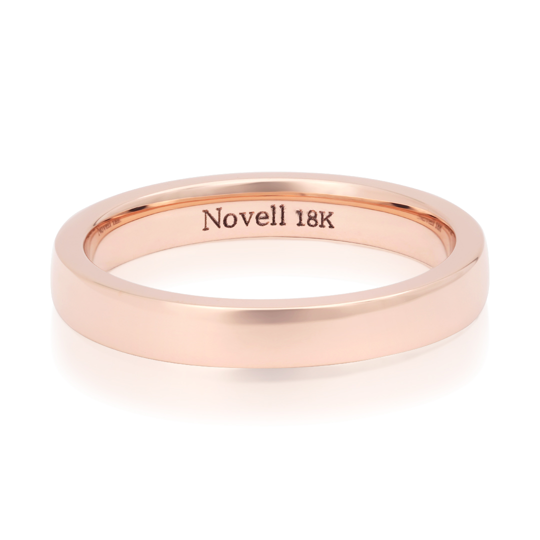 Novell 18K Rose Gold High Polished Men