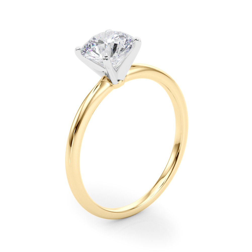 3ctw Round Lab Grown Diamond White Gold Solitaire Engagement Ring