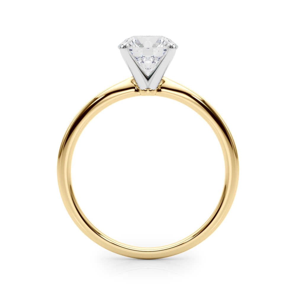 3ctw Round Lab Grown Diamond White Gold Solitaire Engagement Ring