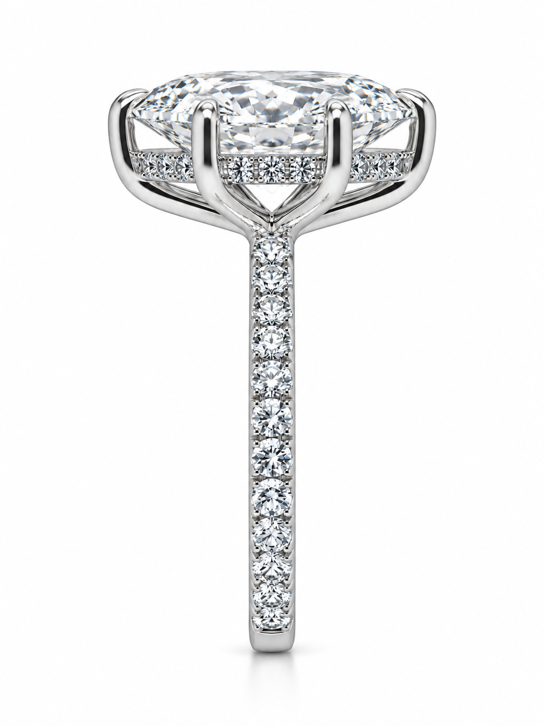 3.00 Carat Lab-Grown Hexagon Diamond Engagement Ring in 14k Gold l Size 6