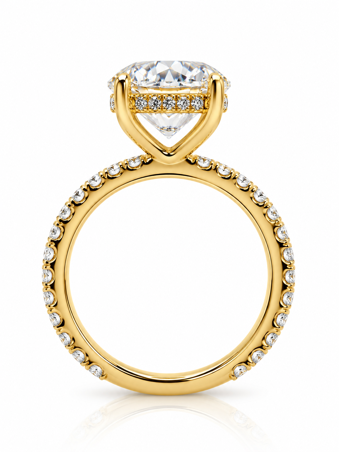 3.00 Carat Lab-Grown Round Brilliant Diamond Engagement Ring l Size 6