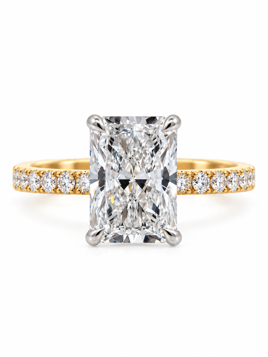 3.00 Carat Lab-Grown Radiant Cut Diamond Engagement Ring l Size 6