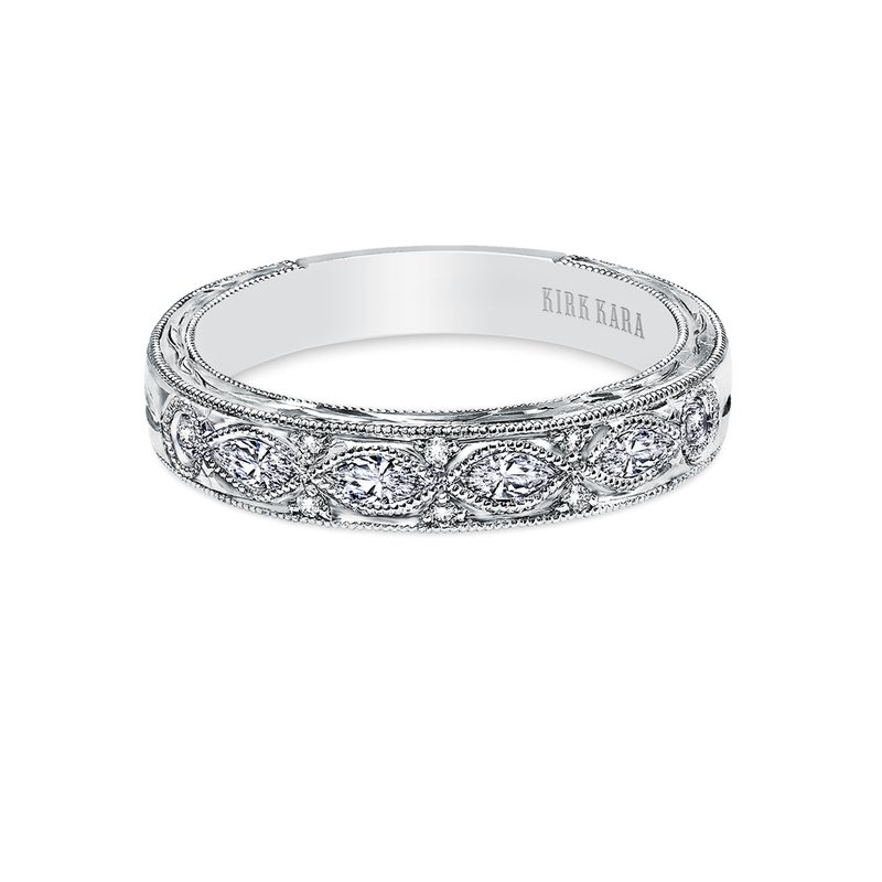 KIRK KARA White Gold Marquise 1/3ctw Diamond Wedding Band | Dahlia