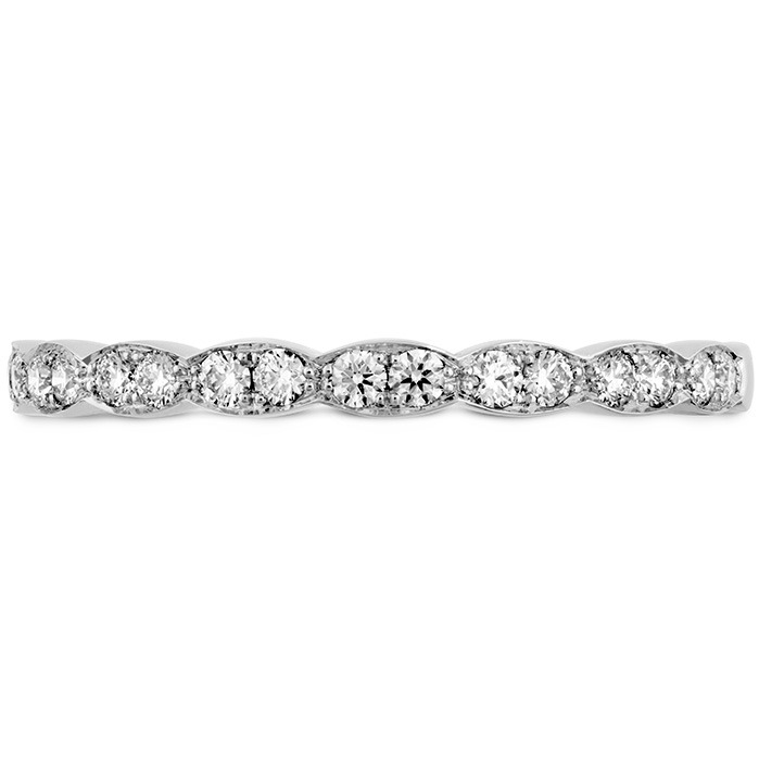 HEARTS ON FIRE White Gold Floral 1/5ctw Diamond Band | Lorelei