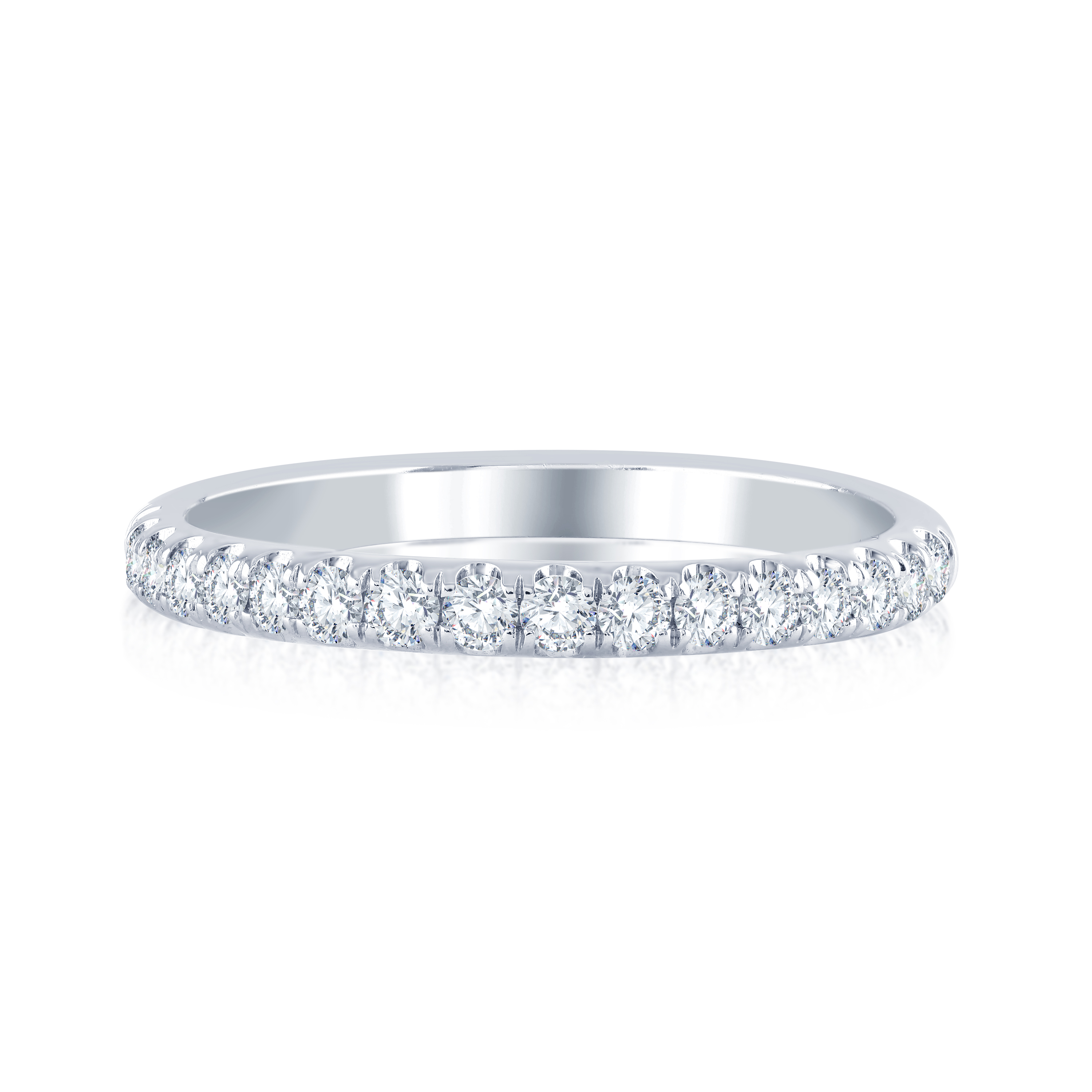 White Gold 1/3ctw Diamond Prong Set Wedding Band