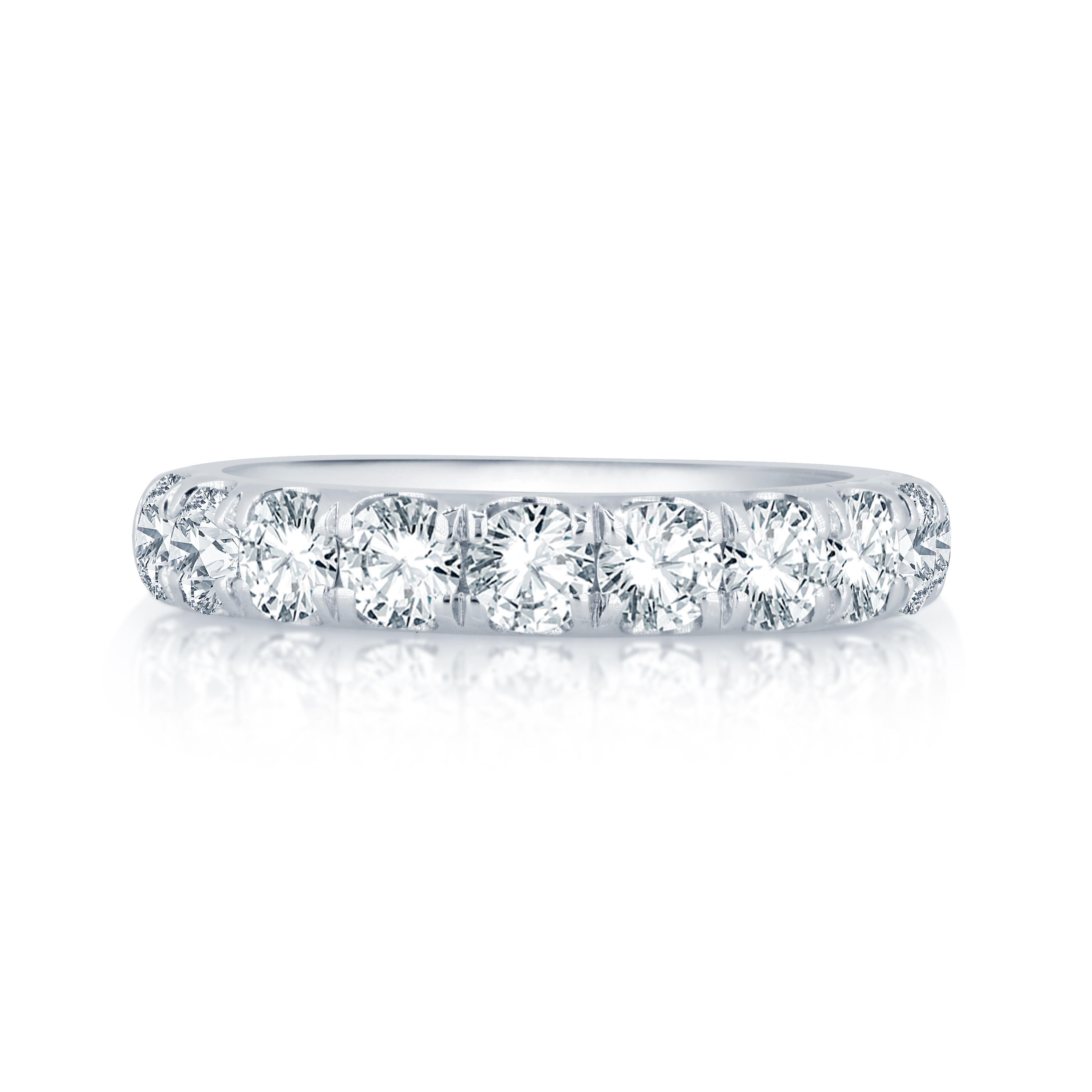 White Gold 1 1/2ctw Diamond Prong Set Wedding Band