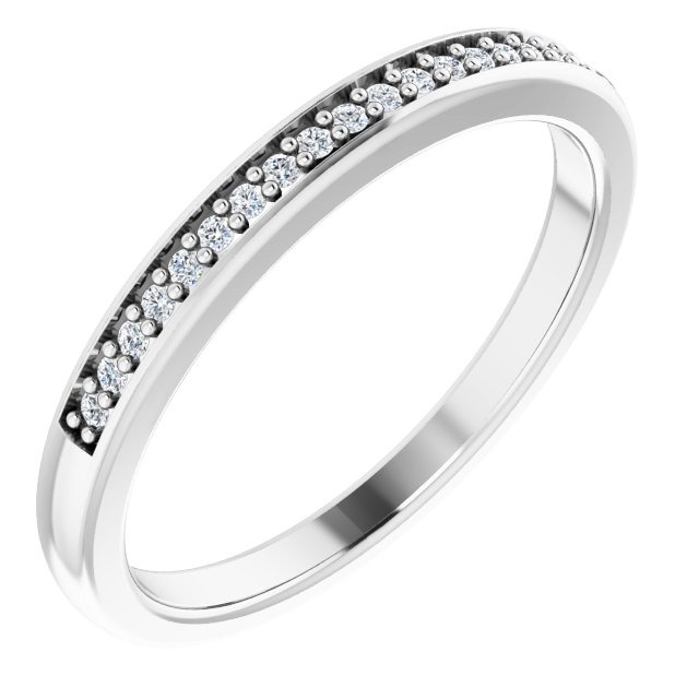 White Gold 1/5ctw Diamond Anniversary Band