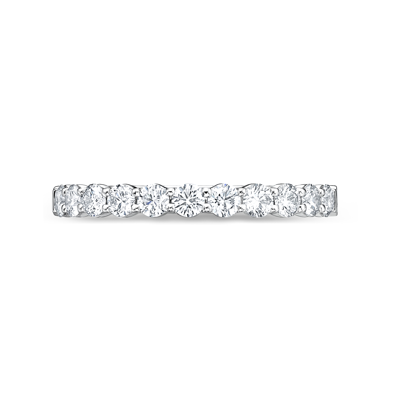 White Gold 1/2ctw Round Diamond Wedding Band