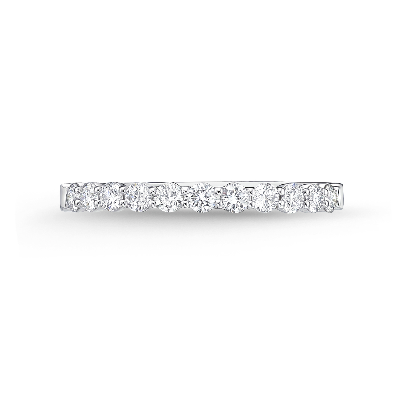 White Gold 1/3ctw Round Diamond Wedding Band