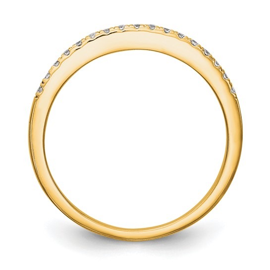 Yellow Gold 1/4ctw Lab Grown Diamond Wedding Band