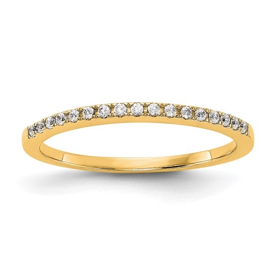 Yellow Gold 1/4ctw Lab Grown Diamond Wedding Band