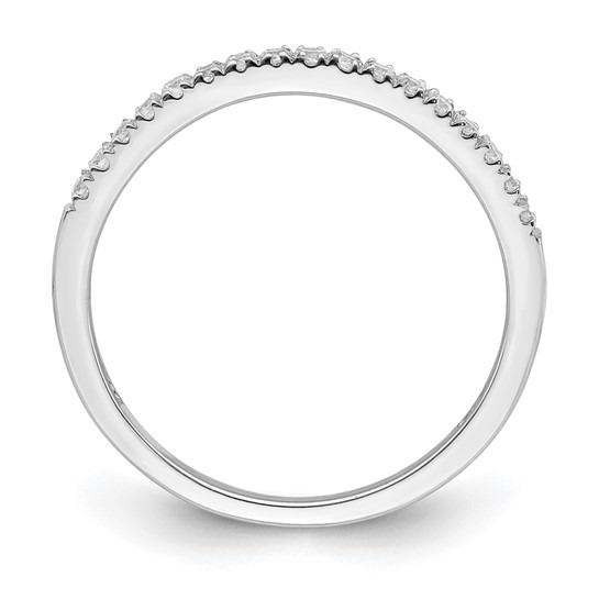 3/20ctw Round Lab Grown Diamond White Gold Wedding Band