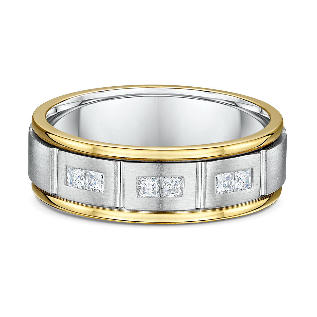 3/10ctw Diamond Two-Tone Wedding Band l 7mm