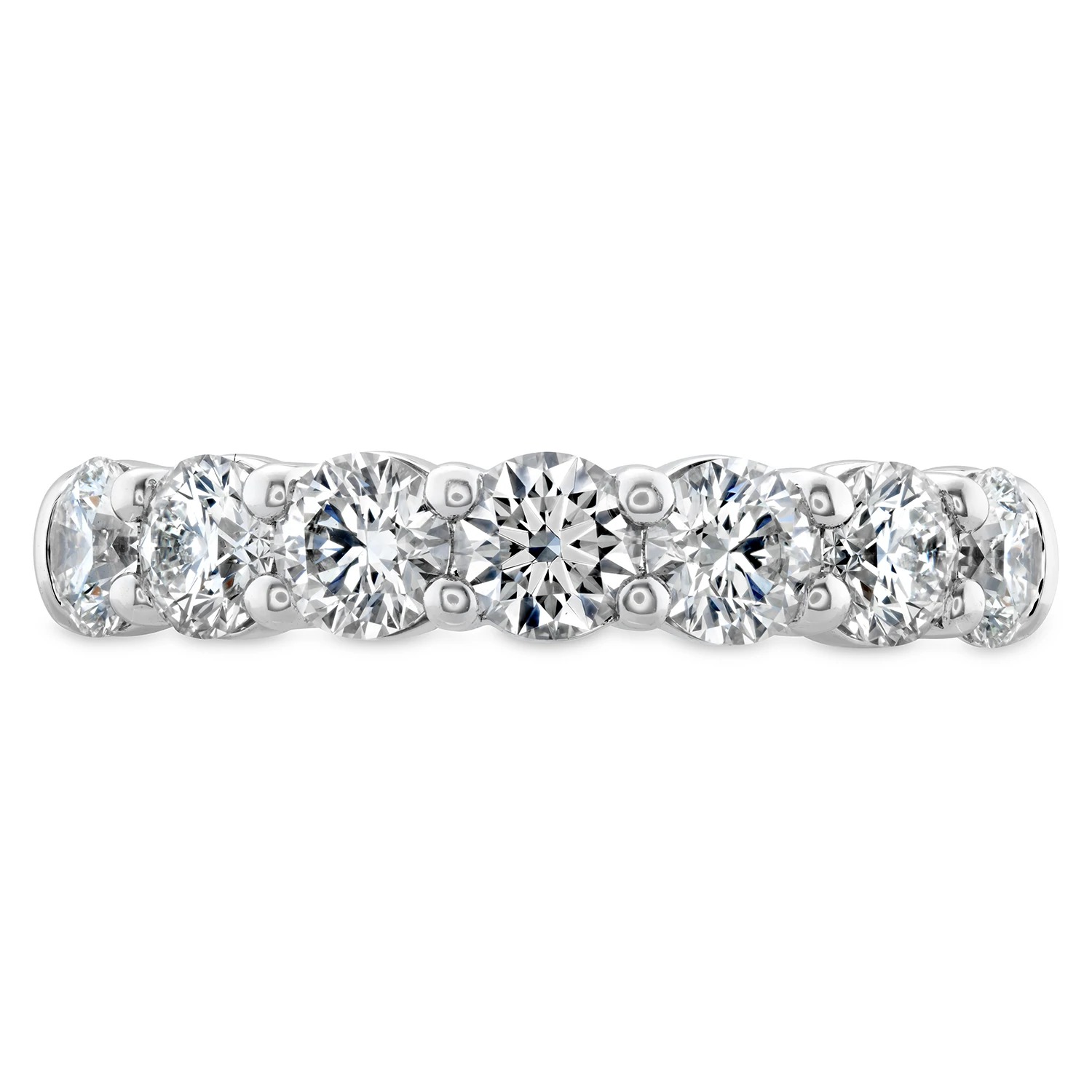 HEARTS ON FIRE 1ctw Diamond Signature Seven Stone White Gold Band
