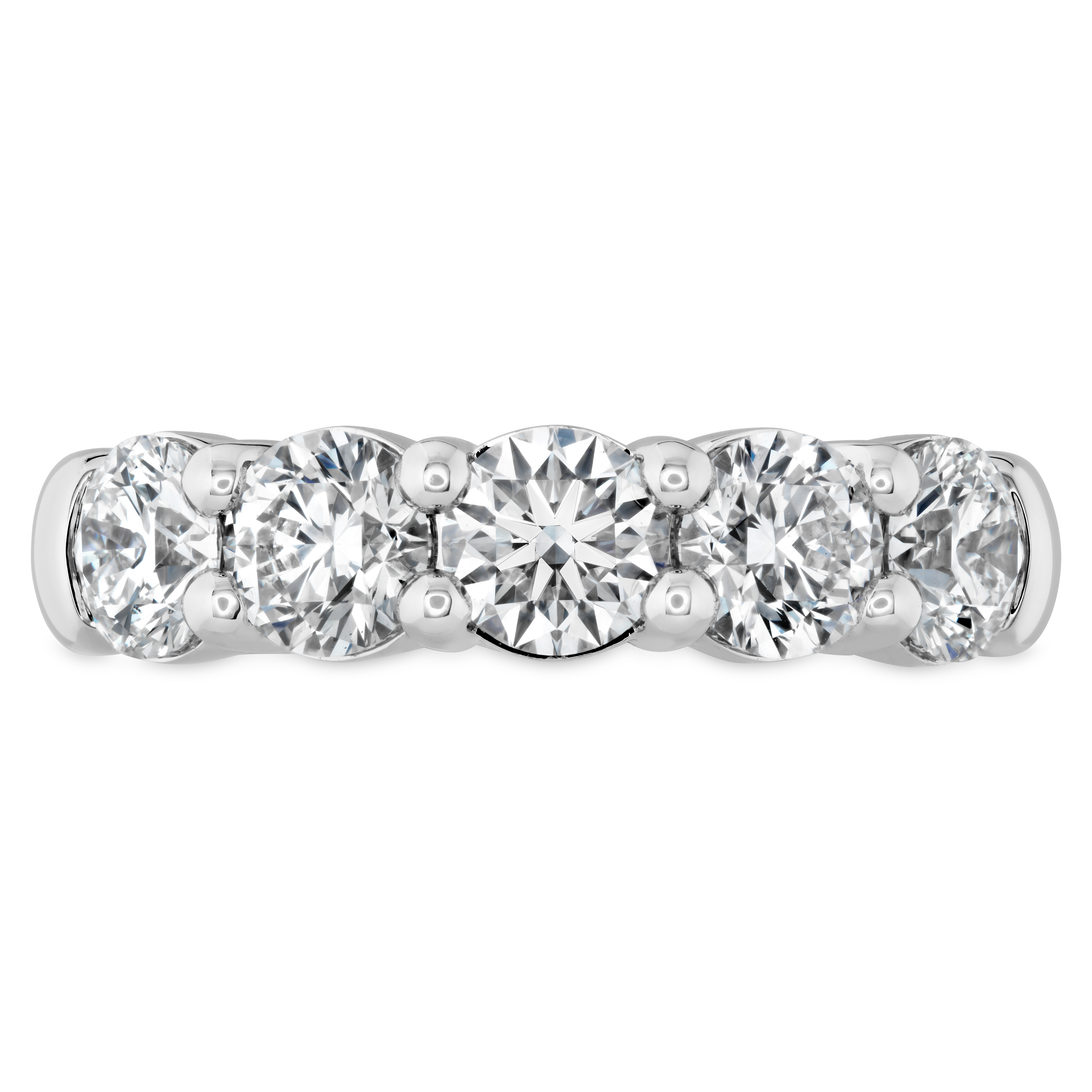 HEARTS ON FIRE 2ctw 5-Stone Diamond Siganture Band in 18K White Gold