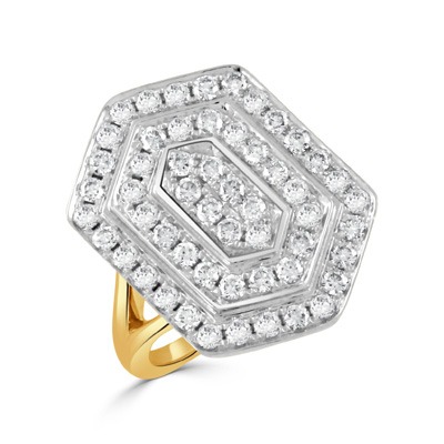 Yellow Gold 1 3/20ctw Diamond Ring l DOVES