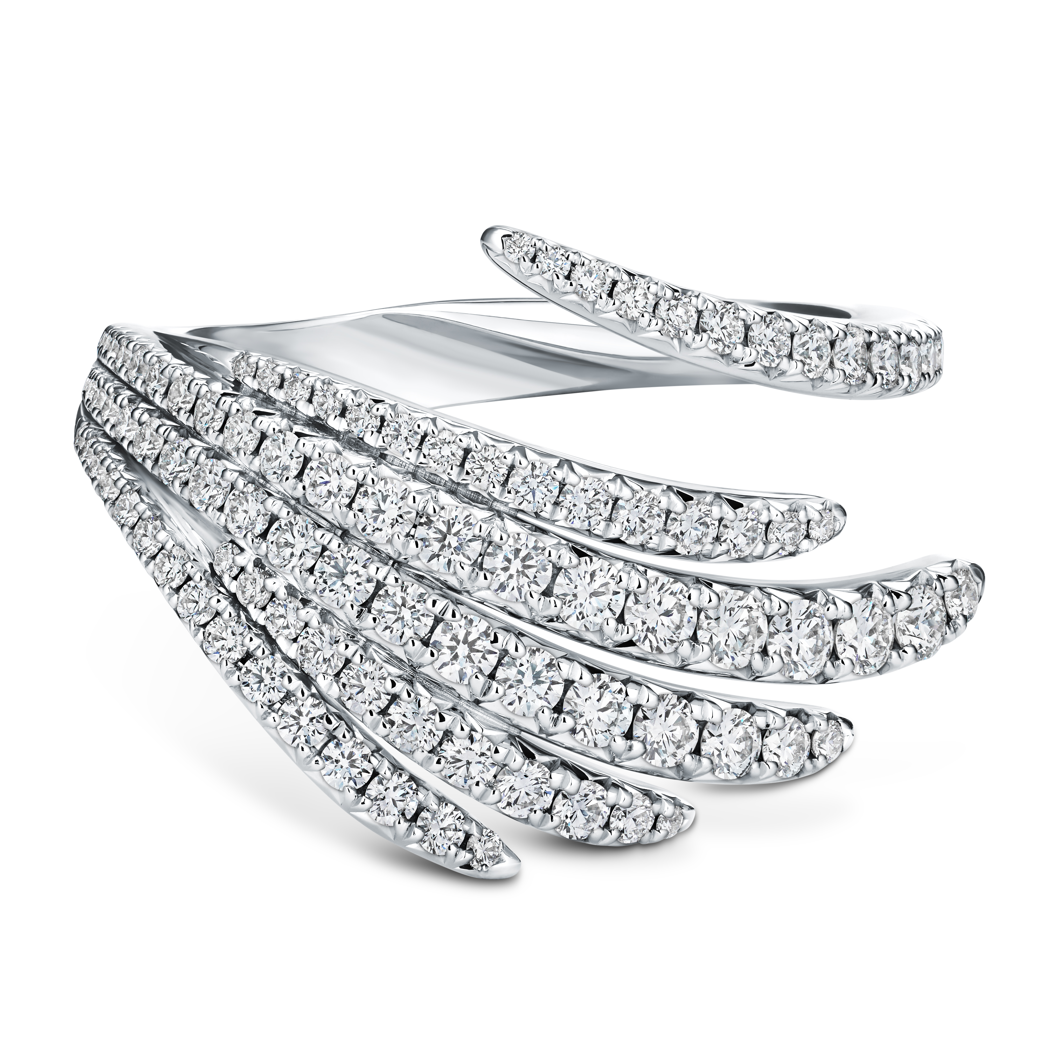 White Gold 1ctw Diamond Vela Cocktail Ring l HEARTS ON FIRE