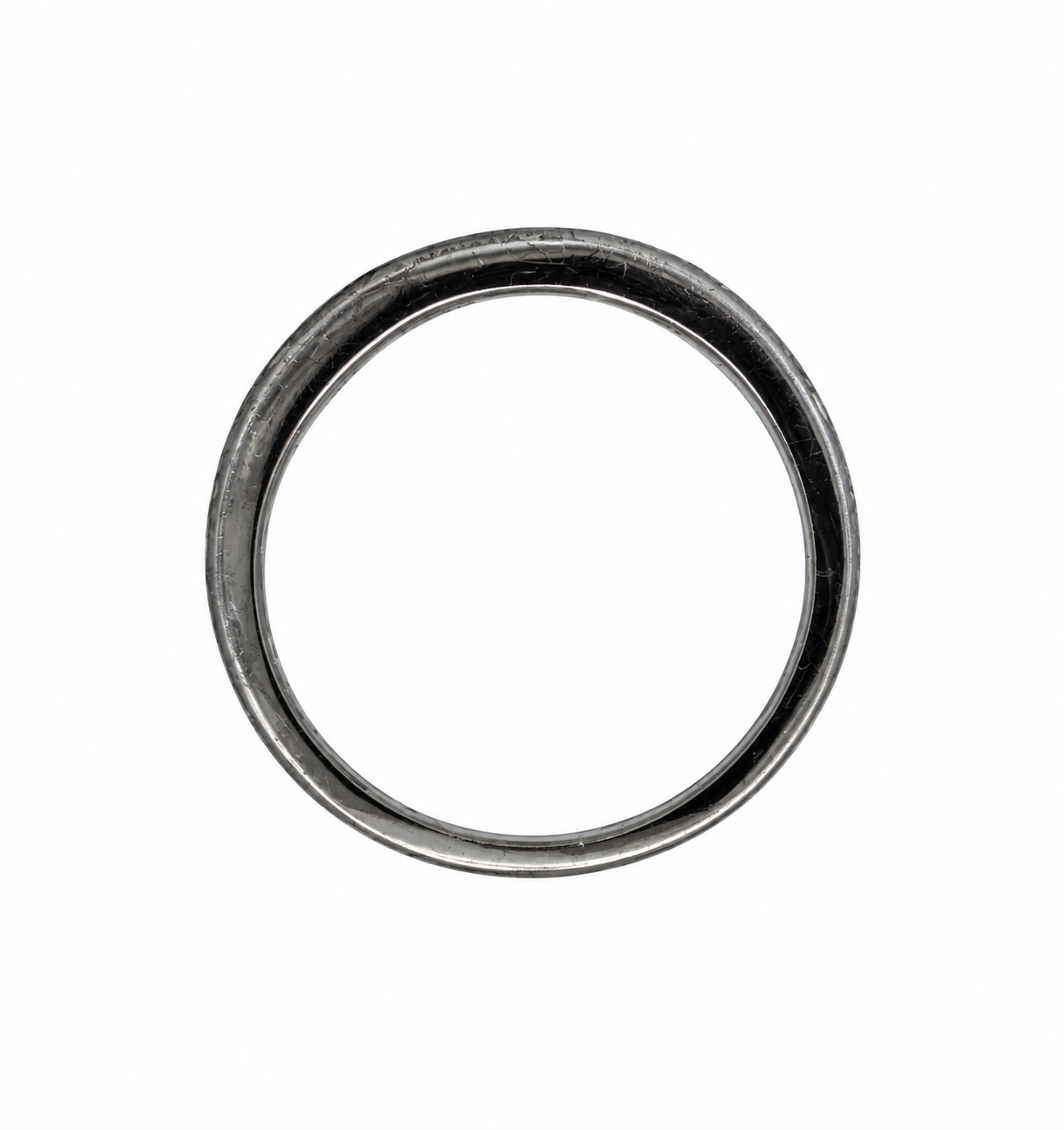 Black Satin Finish Diamond Band l Size 6.5