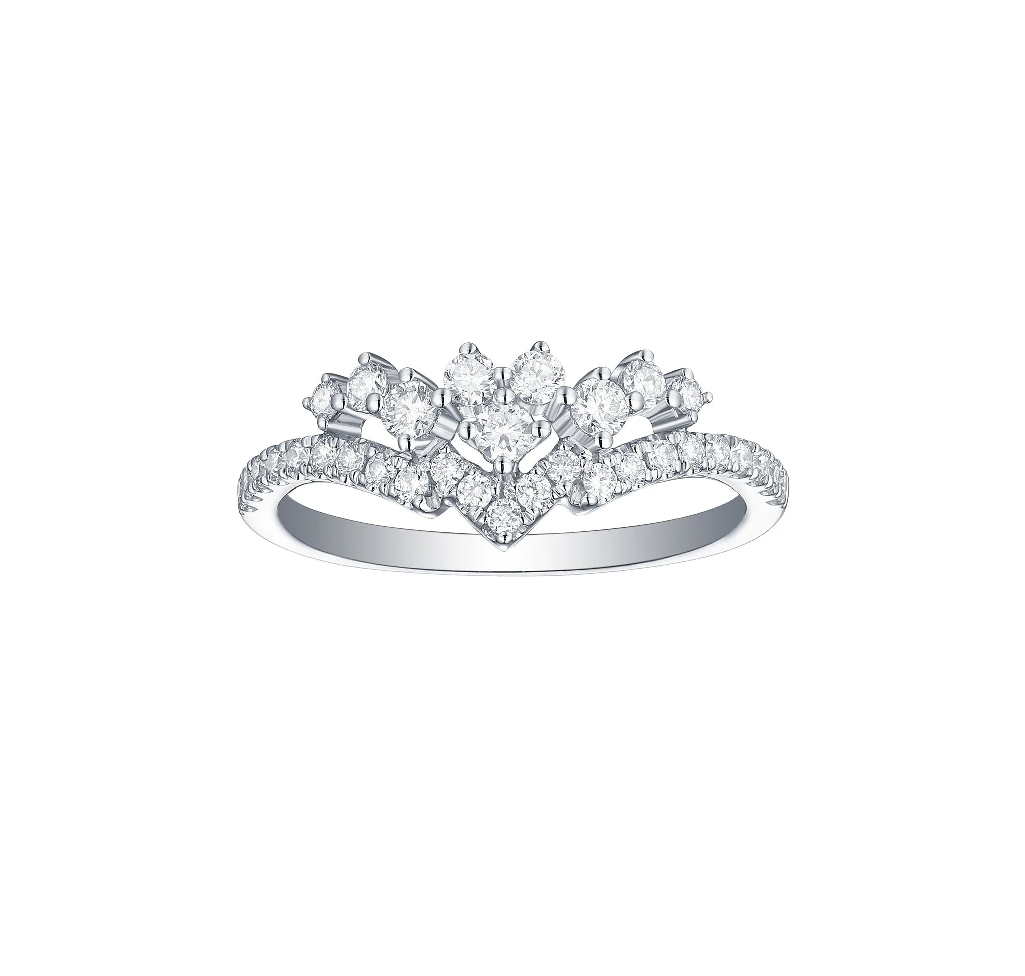 1/2ctw Lab Grown Diamond White Gold Band Ring | Drizzle
