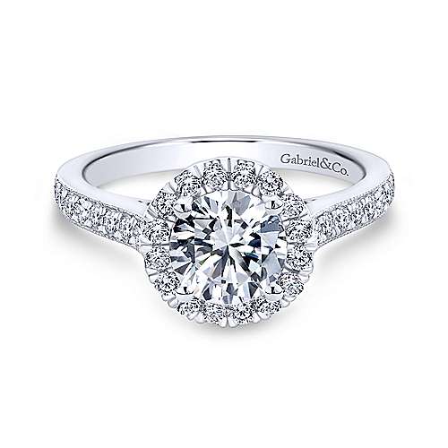 S14k .47tw Bernadette Vintage Round Hal Ring Gabriel