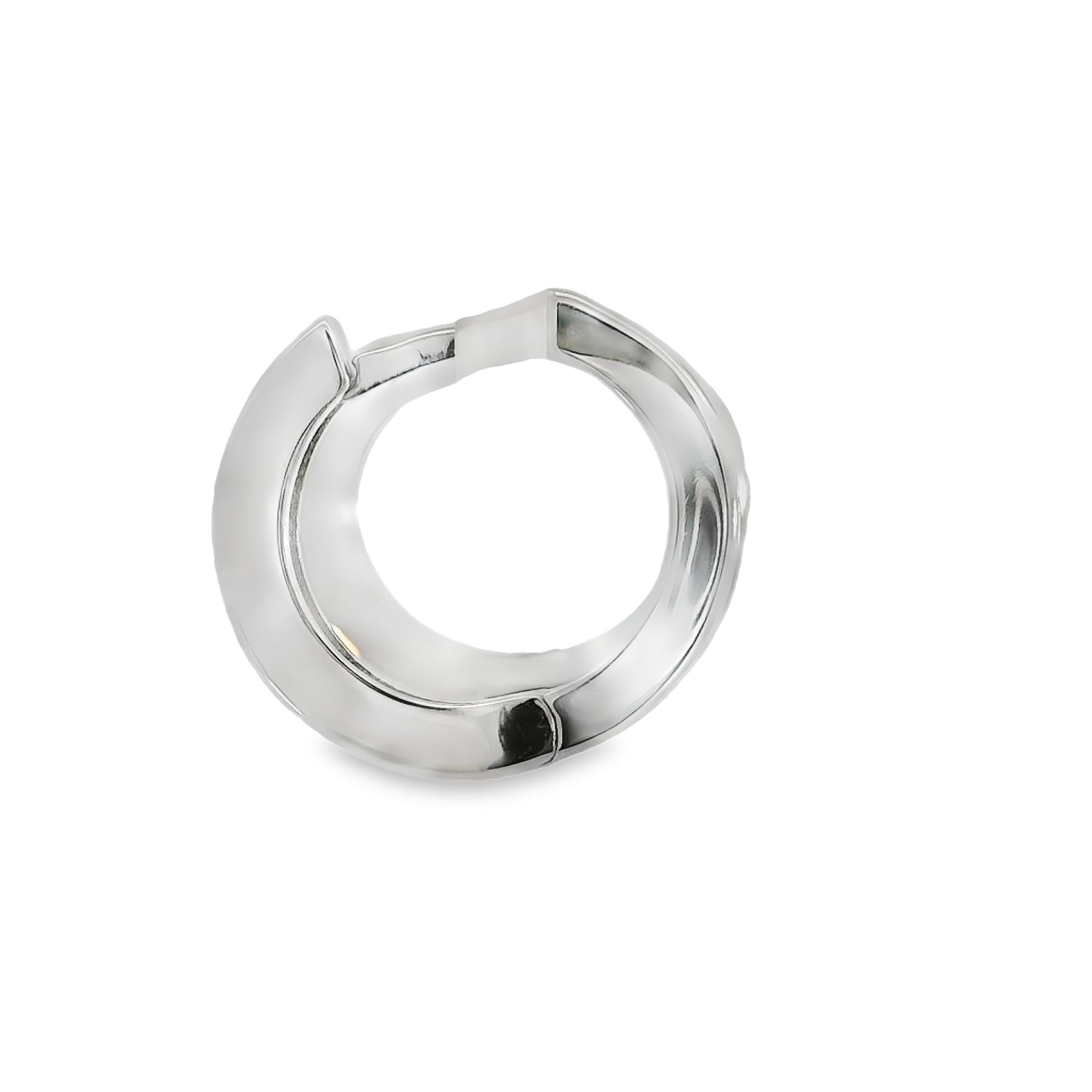 1/3ctw Round Diamond White Gold Hoop Earrings