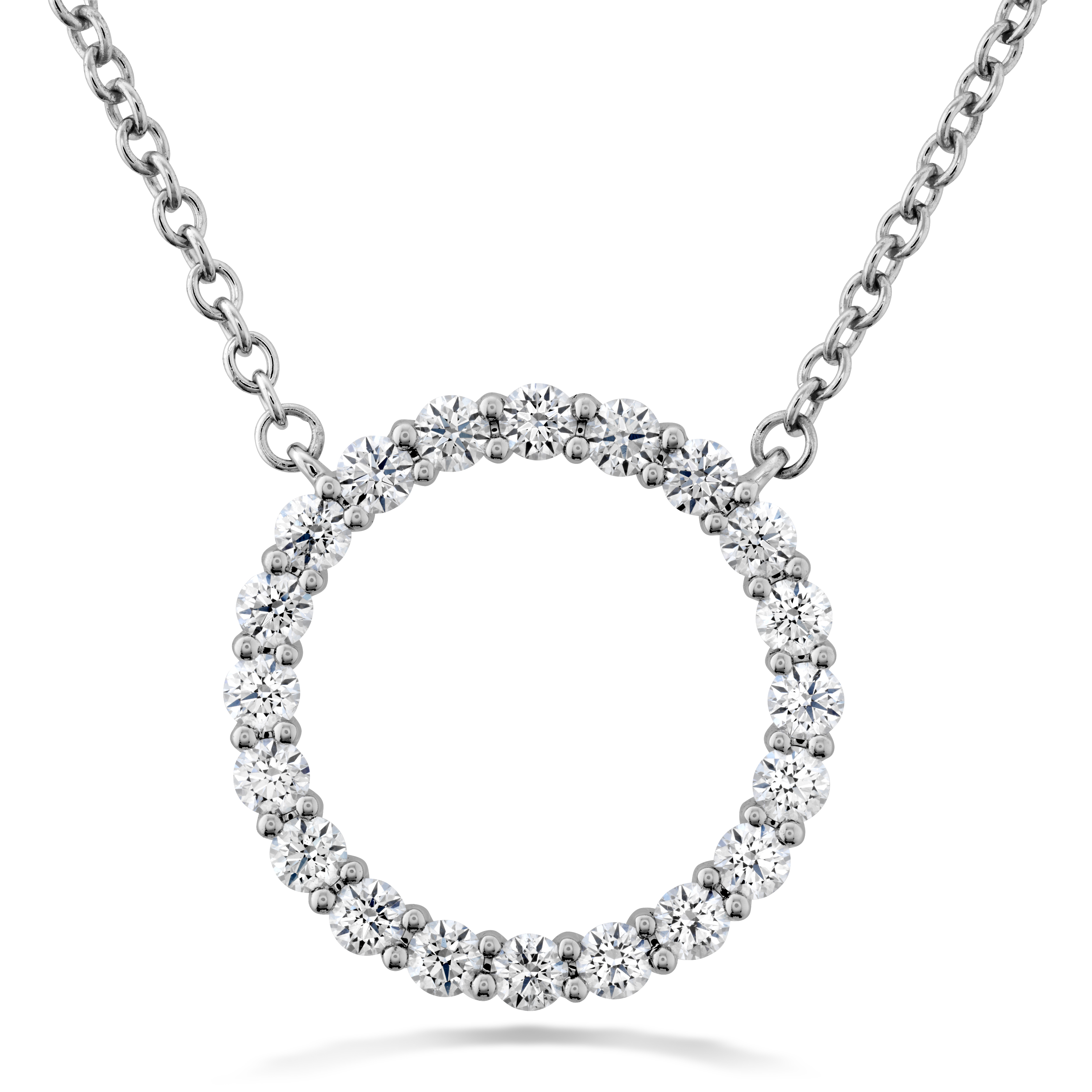 HEARTS ON FIRE 2/5ctw Diamond Circle Pendant Medium l Signature