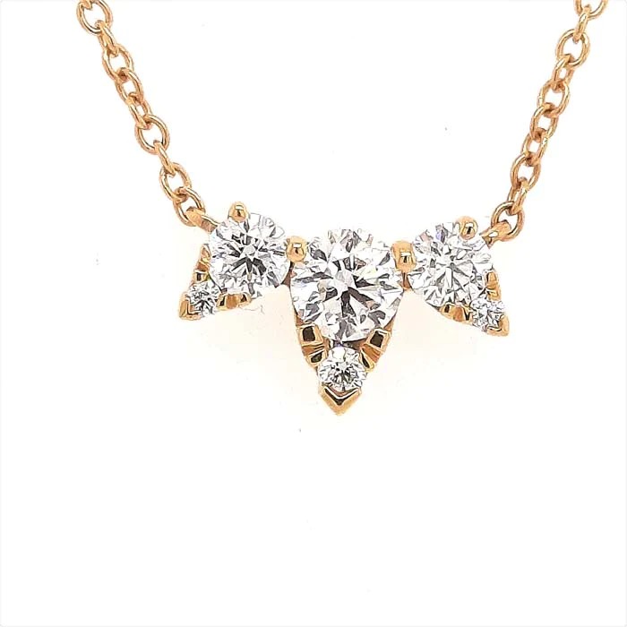 HEARTS ON FIRE Aerial Triple Diamond Necklace