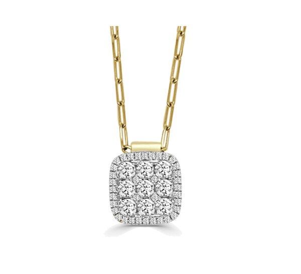 FREDERIC SAGE Medium Diamond Cushion Necklace