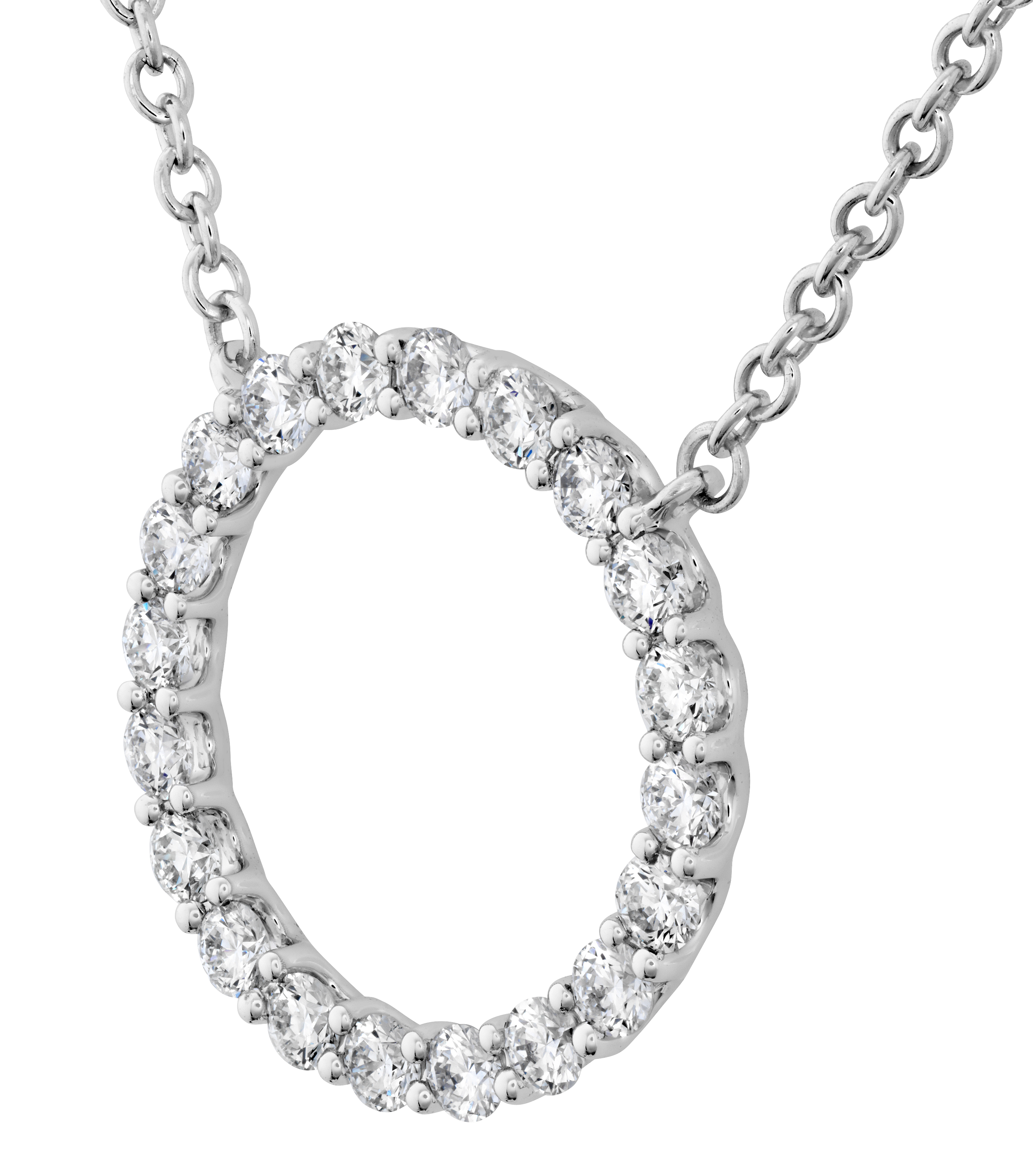 HEARTS ON FIRE 2/5ctw Diamond Circle Pendant Medium l Signature