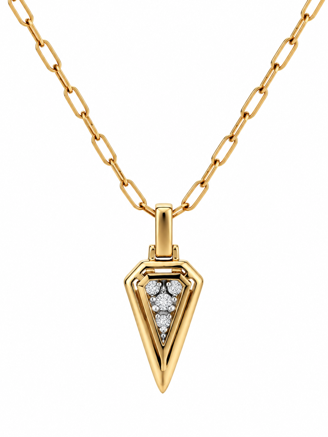 3/5ctw White and Black Diamond Yellow Gold Pendant Necklace l 18 inches