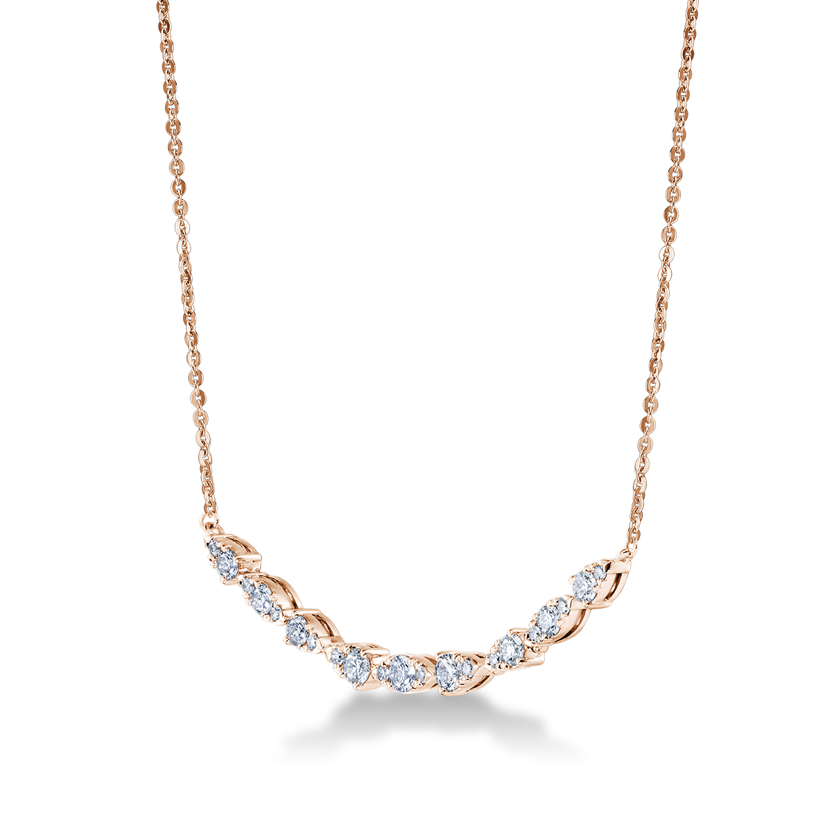 HEARTS ON FIRE Aerial Dewdrop Diamond Pendant Necklace in 18K Rose Gold