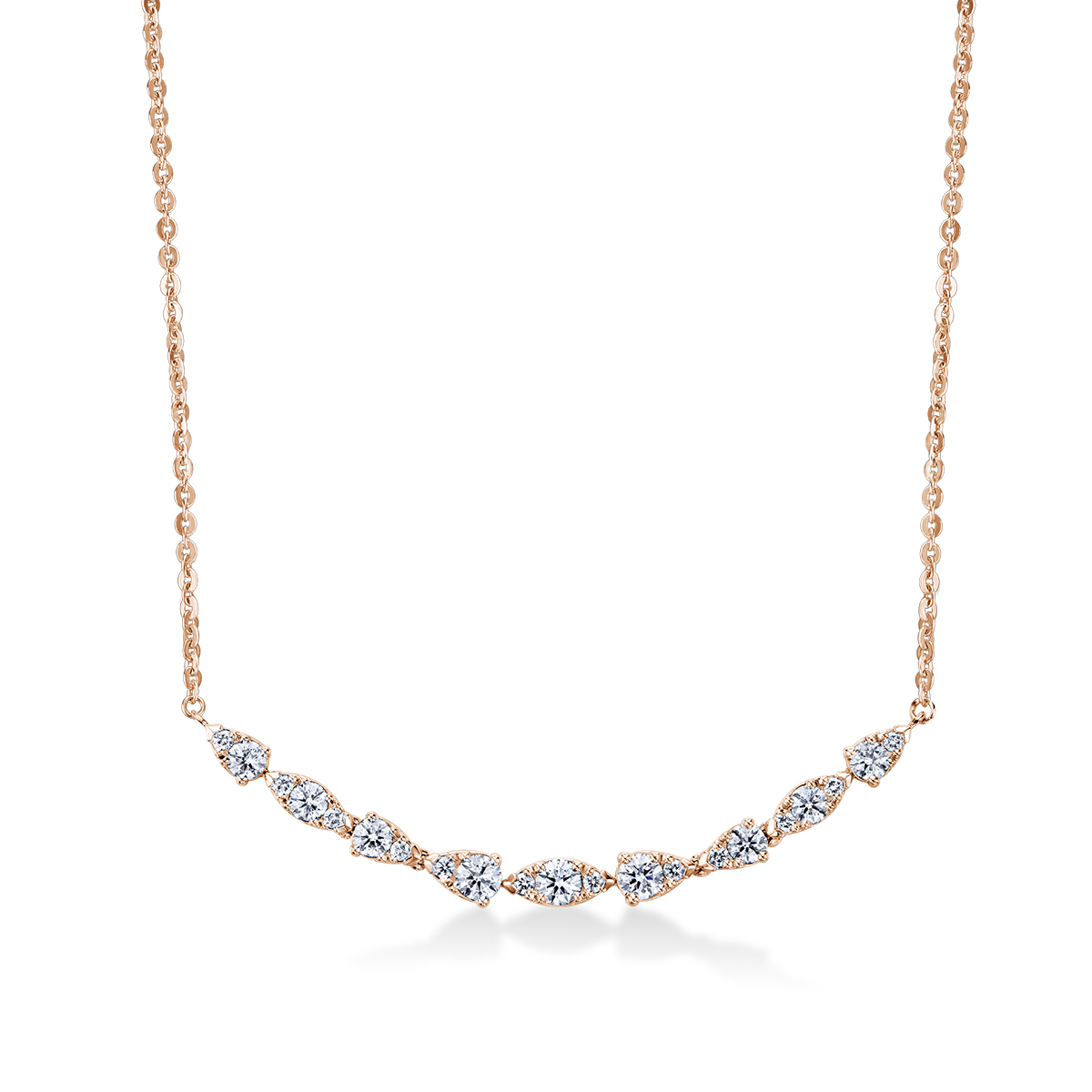 HEARTS ON FIRE Aerial Dewdrop Diamond Pendant Necklace in 18K Rose Gold