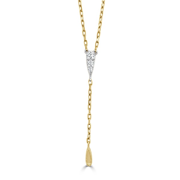1/10ctw Diamond and Gold Chain Lariat Drop Necklace l FREDERIC SAGE