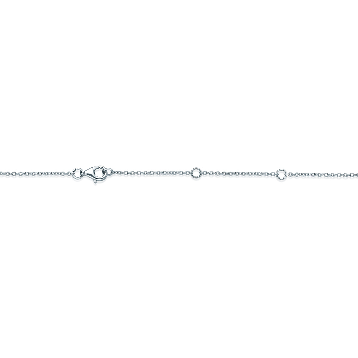 White Gold  2ctw Diamond Station Necklace l 18 inches
