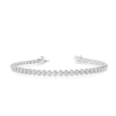 White Gold Premier Diamond Tennis Bracelet 3.00 TCW