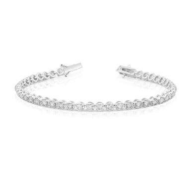White Gold Premier Diamond Tennis Bracelet 4.00 TCW