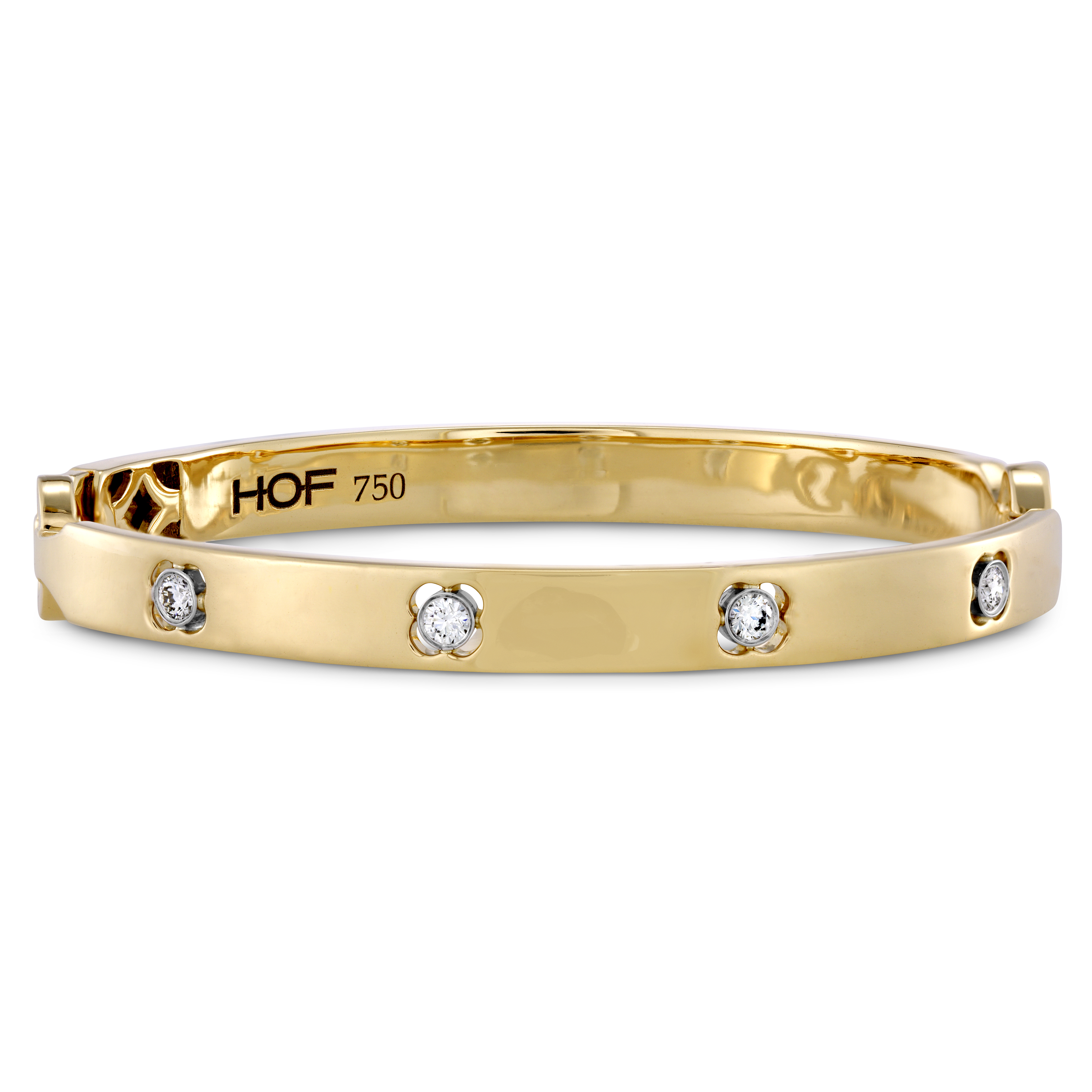 HEARTS ON FIRE Copley Bangle Yellow Gold