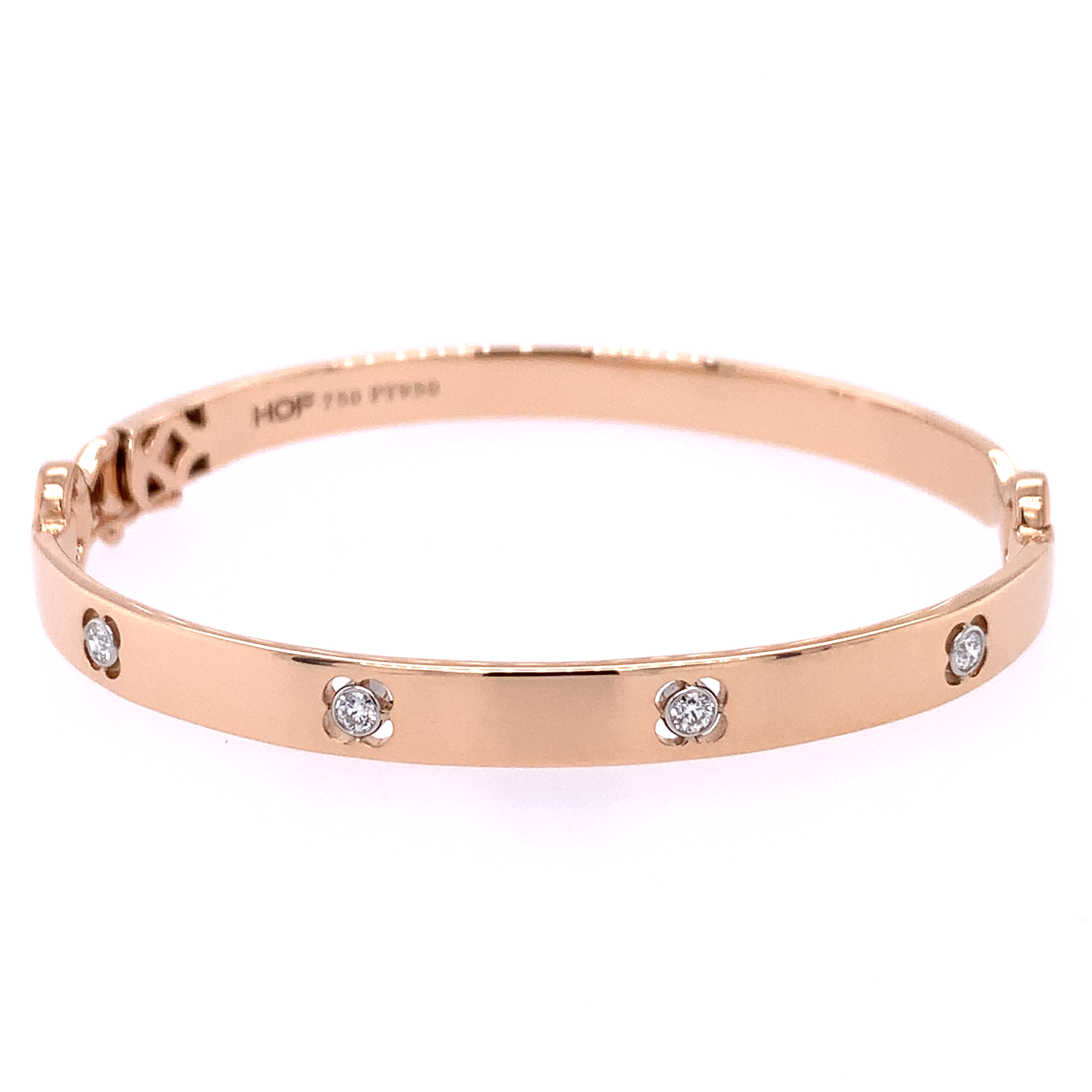 HEARTS ON FIRE Copley Bangle Rose Gold