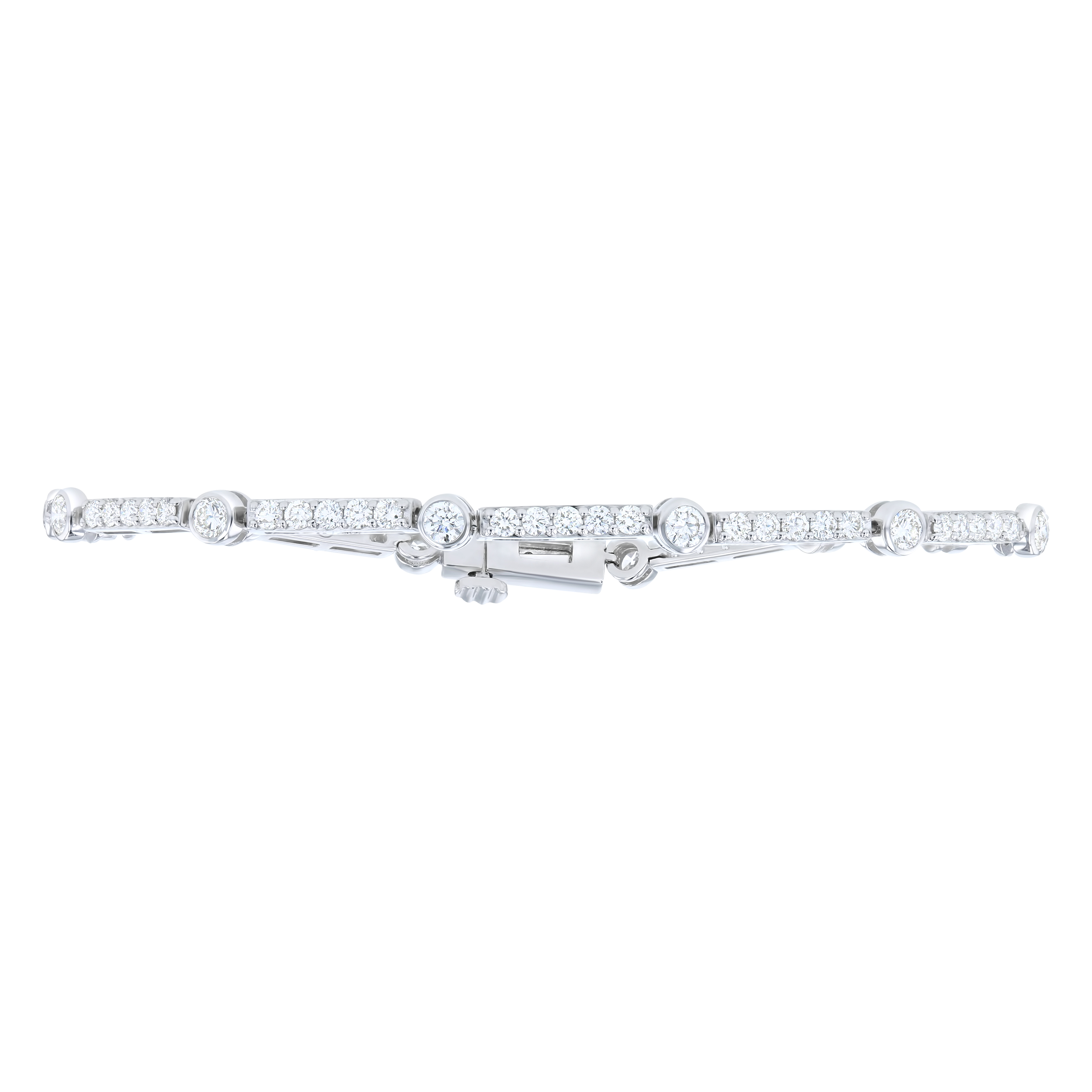 White Gold 2ctw Round Diamond Tennis Bracelet