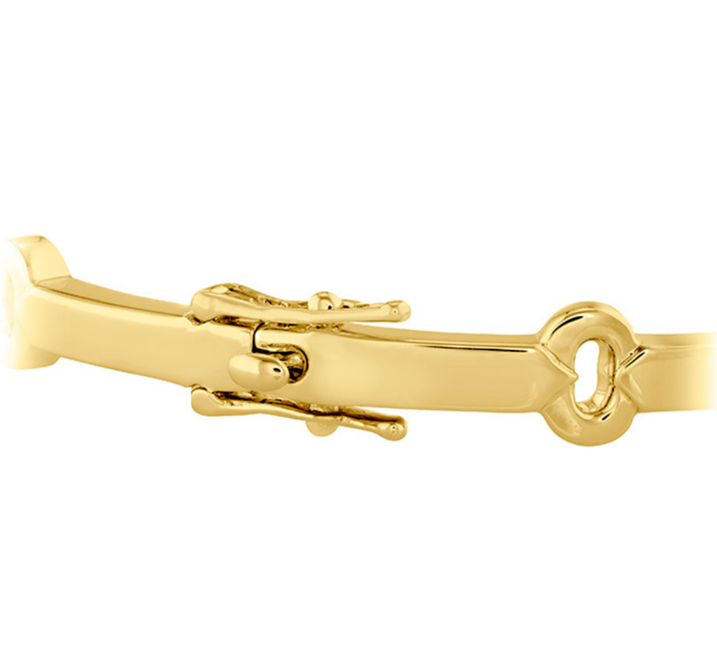 HEARTS ON FIRE 1 1/10ctw Copley Diamond Bangle Bracelet in 18k Yellow Gold
