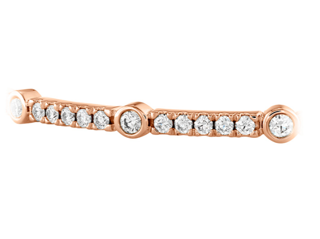 HEARTS ON FIRE Copley 1 1/10ctw Diamond Bangle Bracelet in 18k Rose Gold