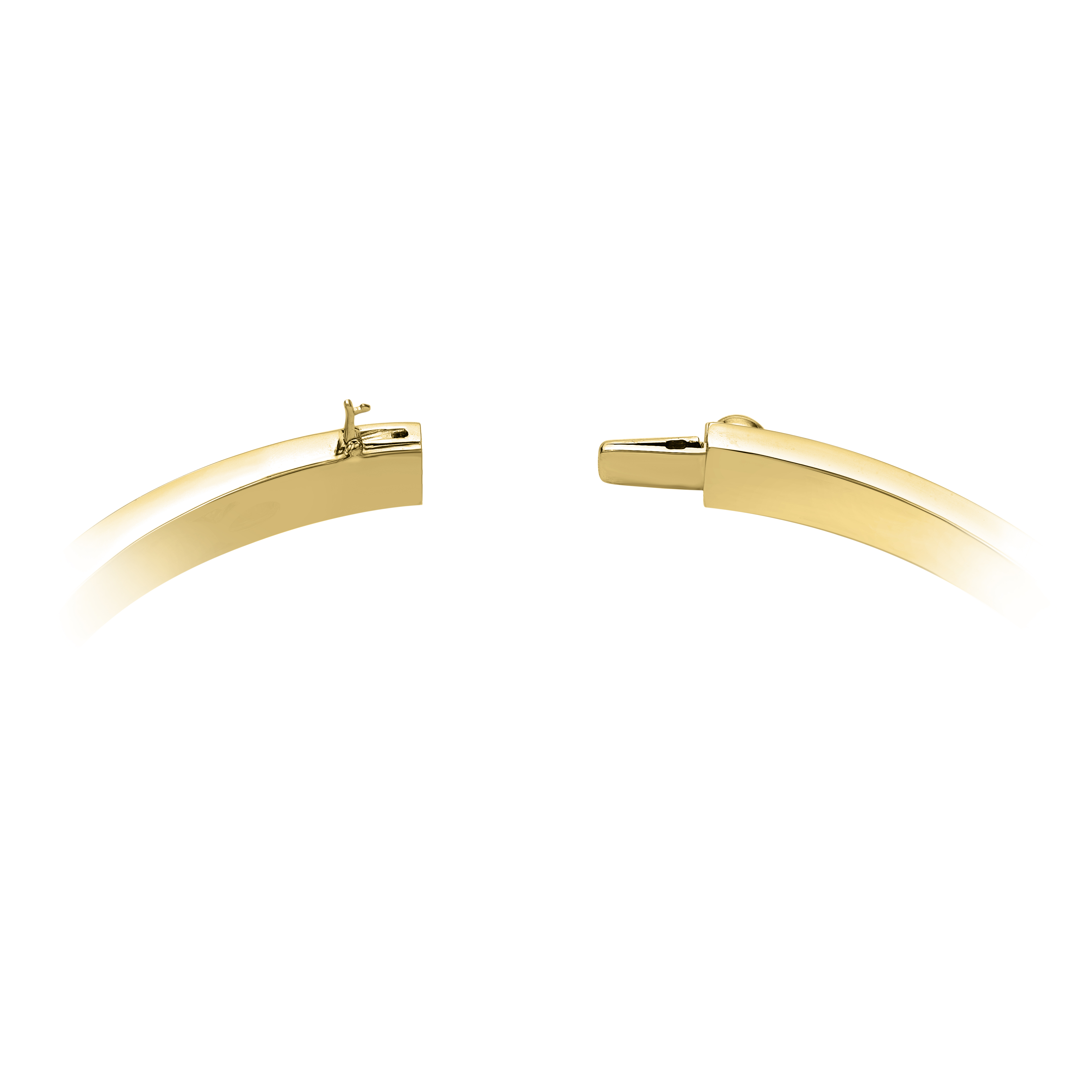 Yellow Gold 4/10ctw Diamond Solitaire Bangle Bracelet
