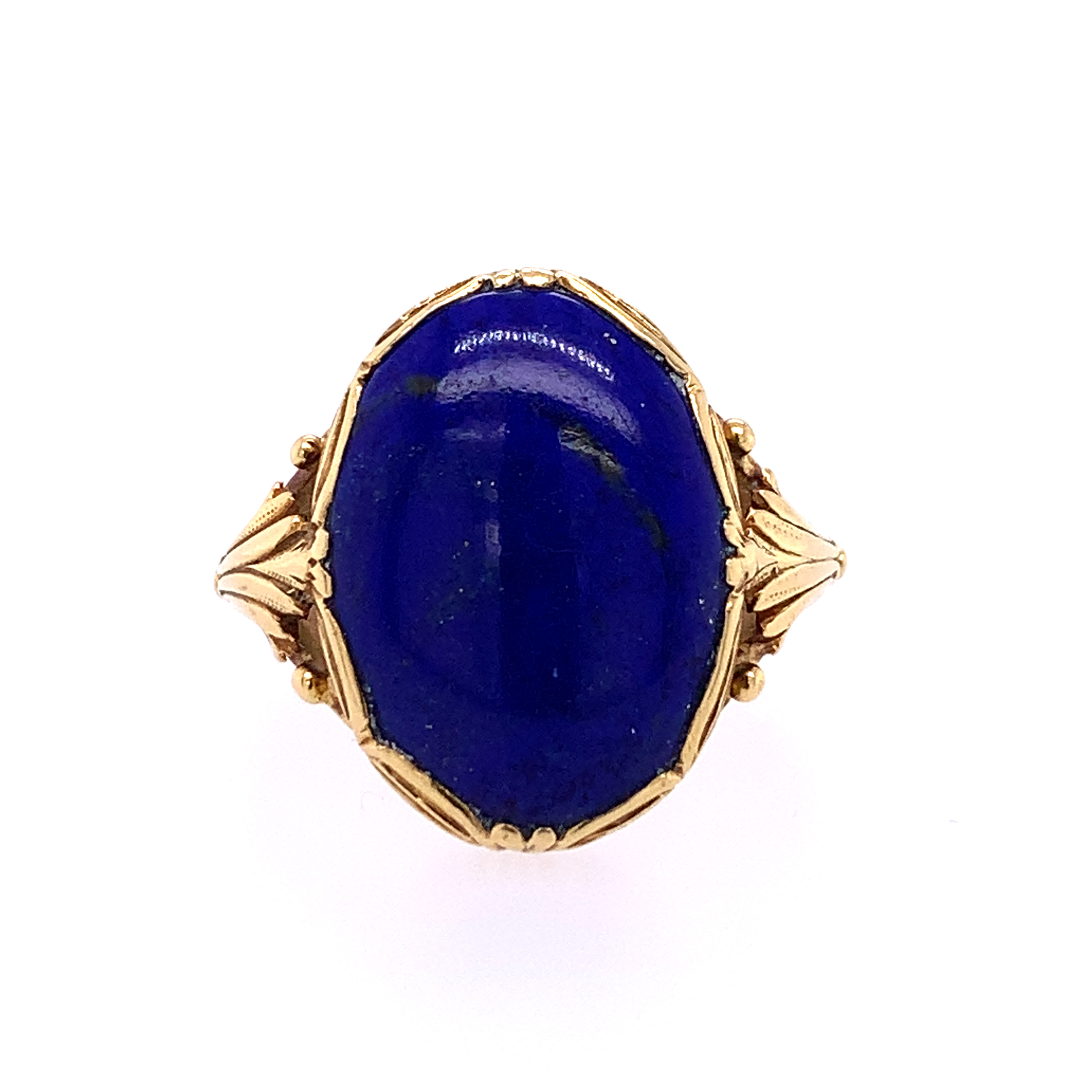 Vintage 18k Lapis Lazuli Ring
